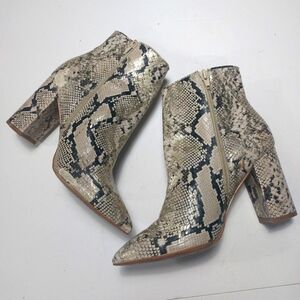 ALDO Snake Skin Print Bootie Size 8M